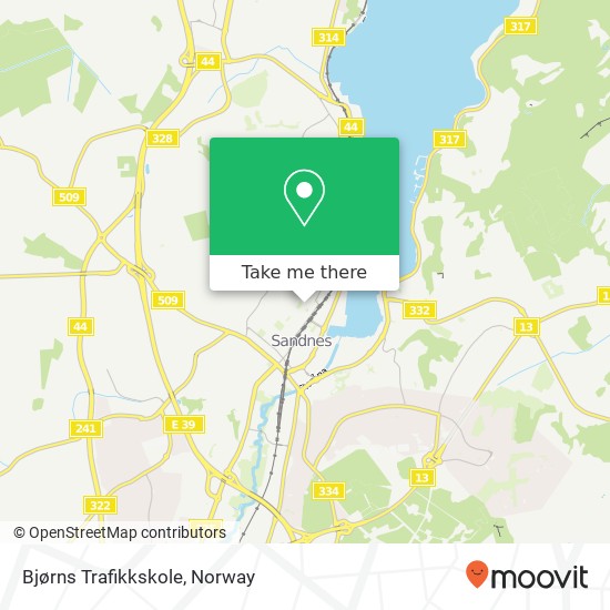 Bjørns Trafikkskole map