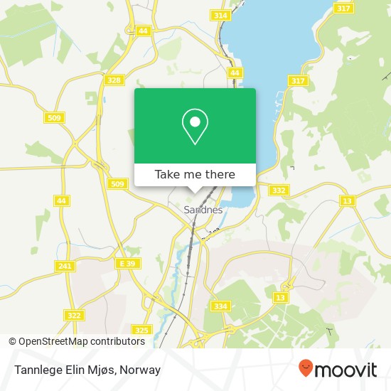 Tannlege Elin Mjøs map