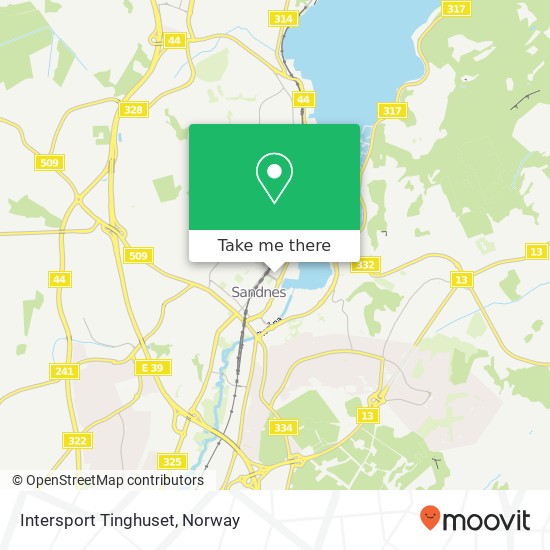 Intersport Tinghuset map