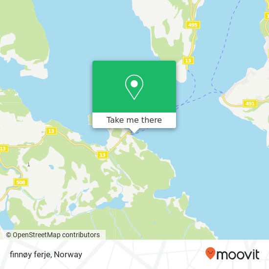 finnøy ferje map