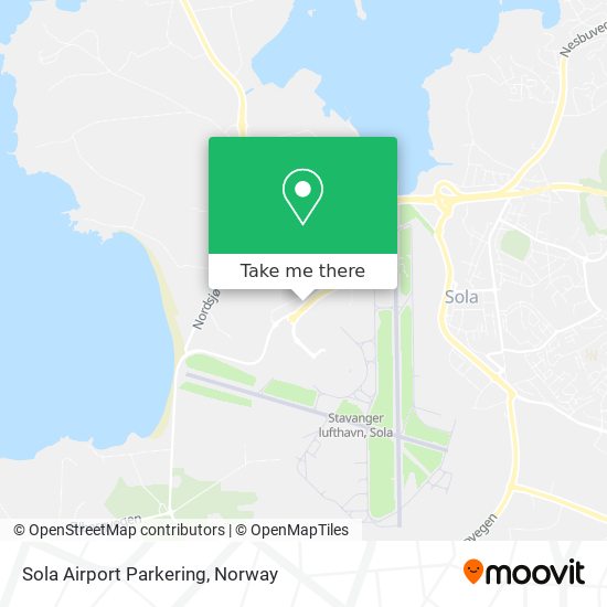 Sola Airport Parkering map