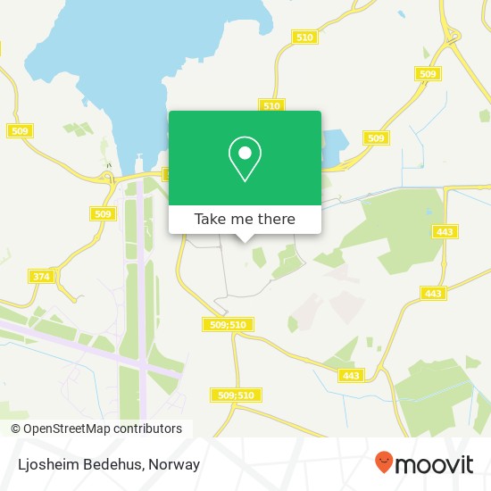 Ljosheim Bedehus map