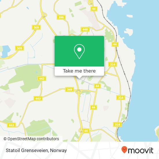 Statoil Grenseveien map
