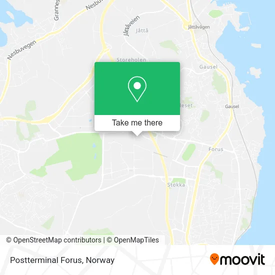 Postterminal Forus map