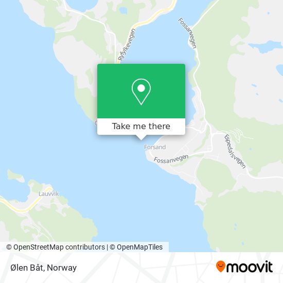 Ølen Båt map