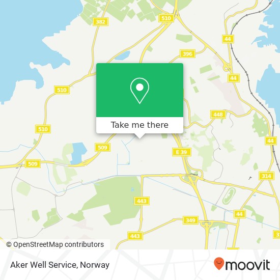 Aker Well Service map