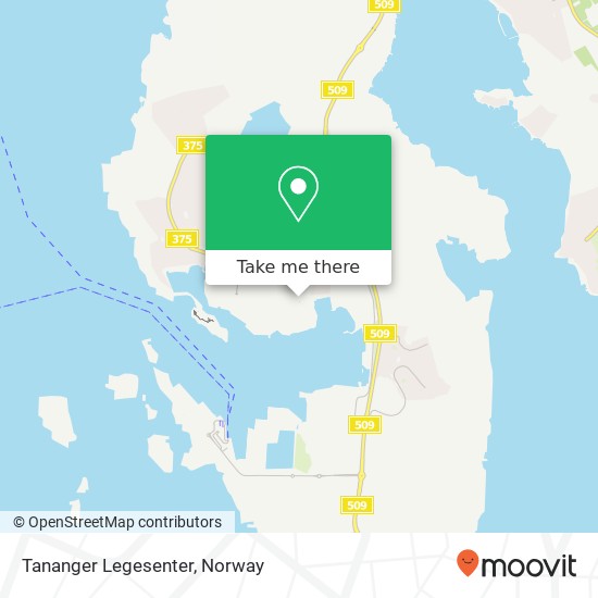 Tananger Legesenter map