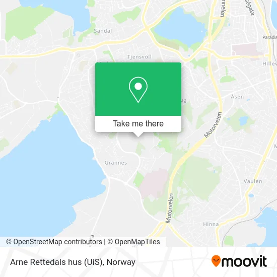 Arne Rettedals hus (UiS) map