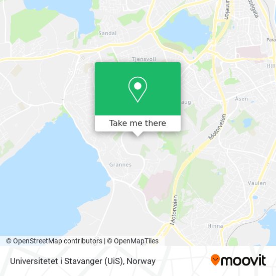 Universitetet i Stavanger (UiS) map