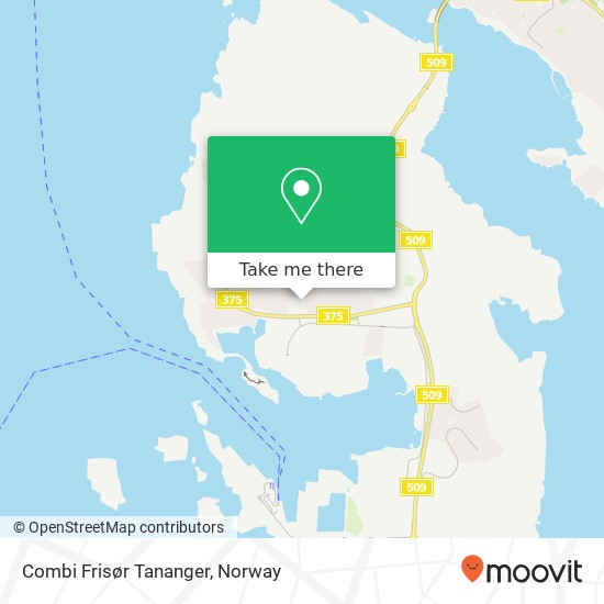 Combi Frisør Tananger map