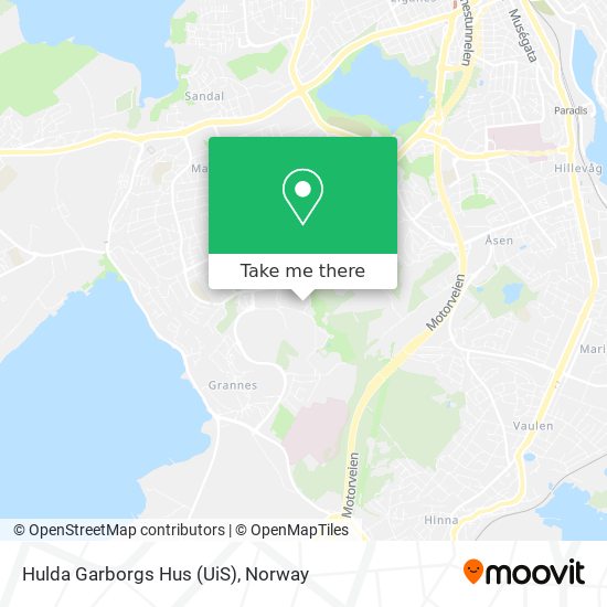 Hulda Garborgs Hus (UiS) map