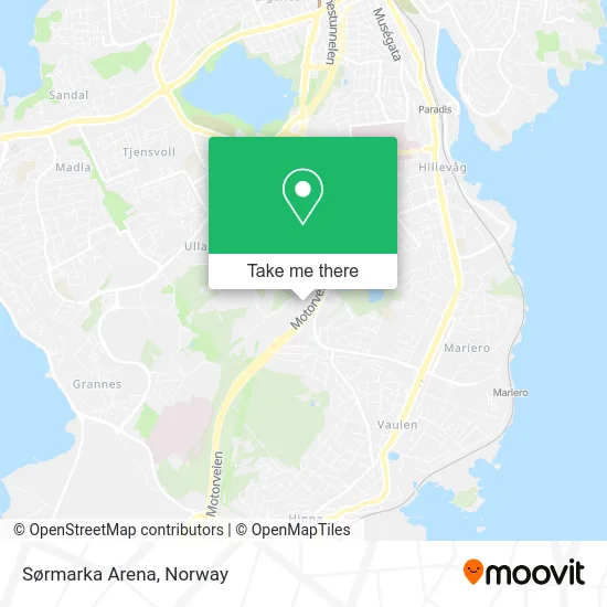 Sørmarka Arena map