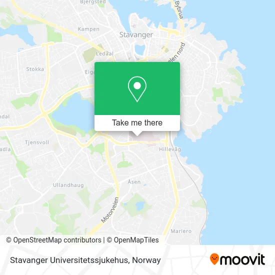 Stavanger Universitetssjukehus map