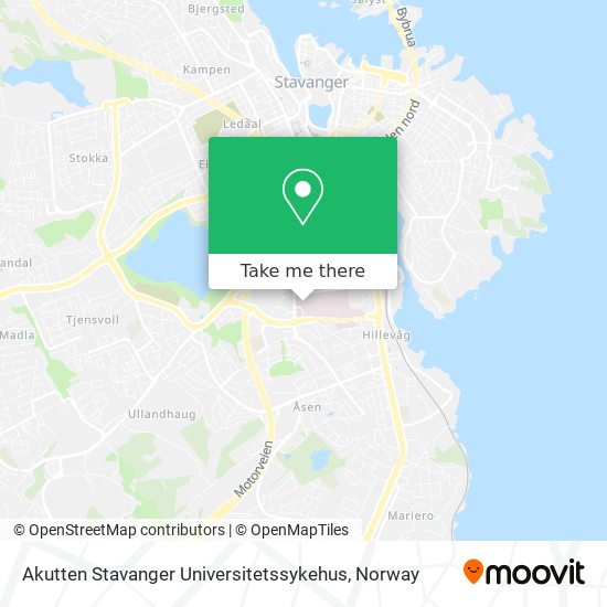 Akutten Stavanger Universitetssykehus map