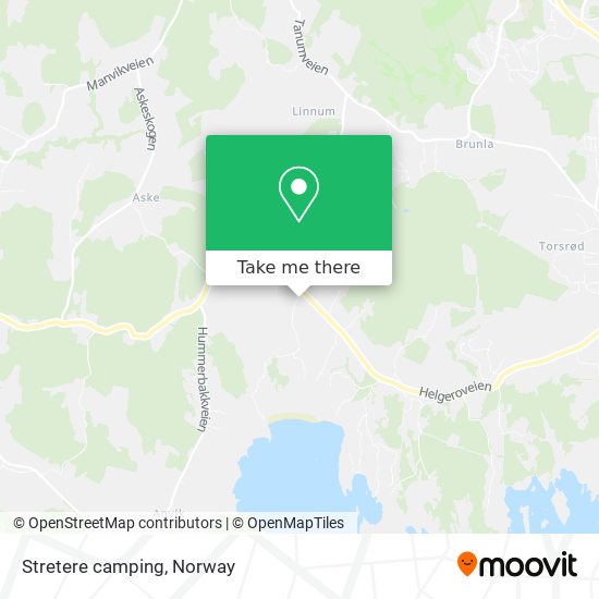 Stretere camping map