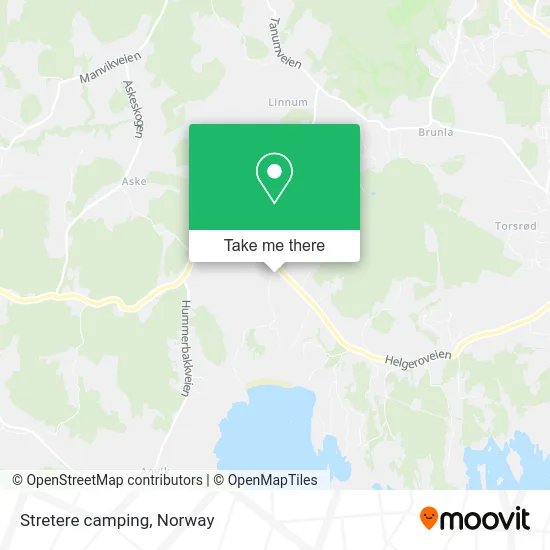 Stretere camping map