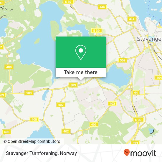 Stavanger Turnforening map