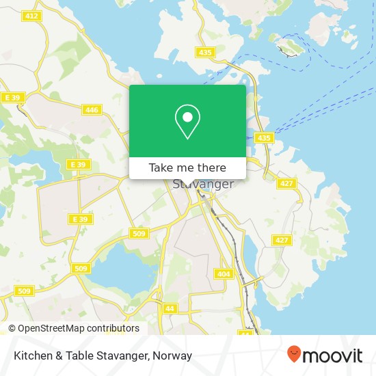 Kitchen & Table Stavanger map
