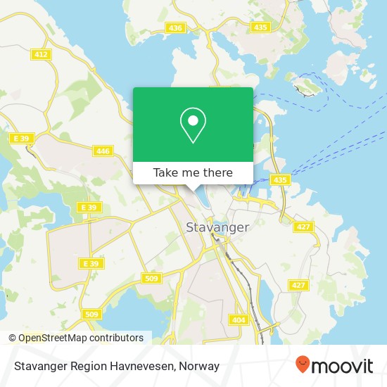 Stavanger Region Havnevesen map