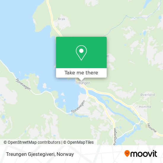 Treungen Gjestegiveri map