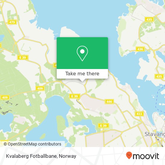 Kvalaberg Fotballbane map
