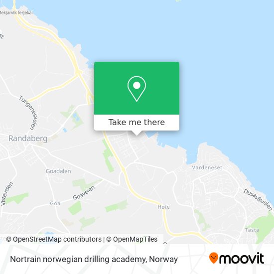 Nortrain norwegian drilling academy map