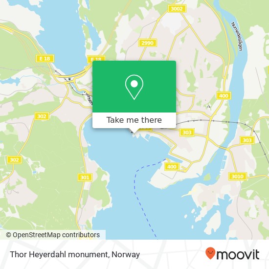Thor Heyerdahl monument map
