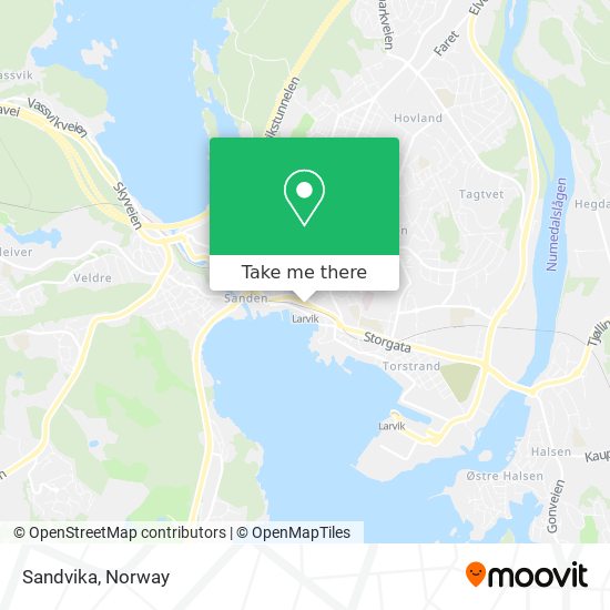 Sandvika map