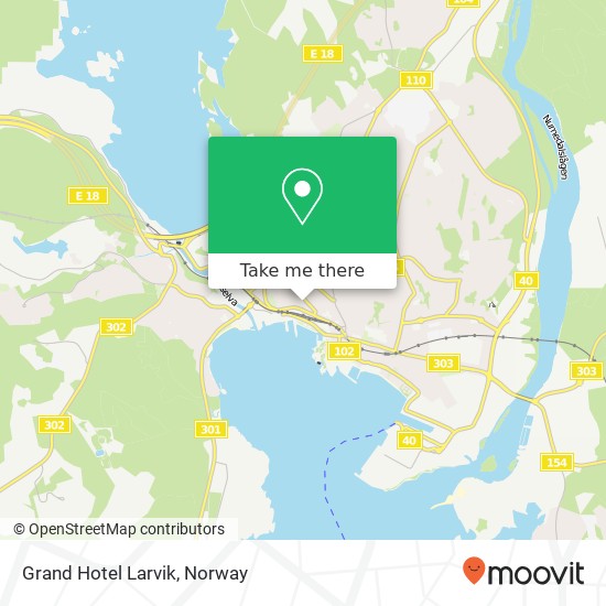 Grand Hotel Larvik map