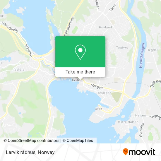 Larvik rådhus map