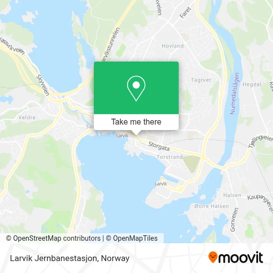 Larvik Jernbanestasjon map