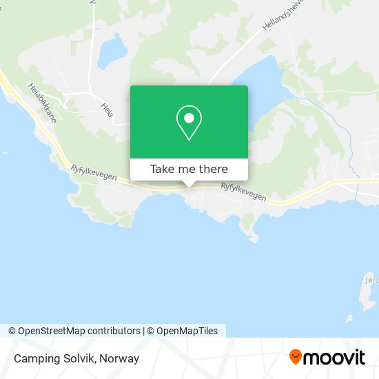 Camping Solvik map