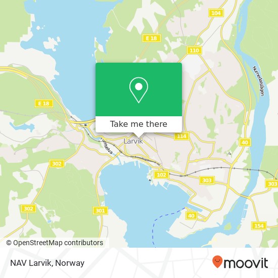 NAV Larvik map