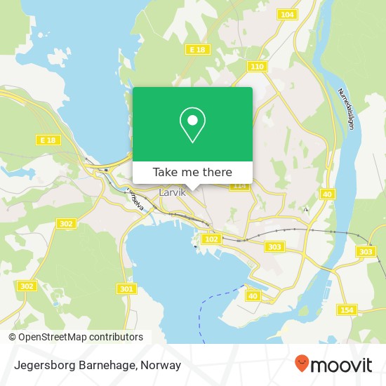 Jegersborg Barnehage map