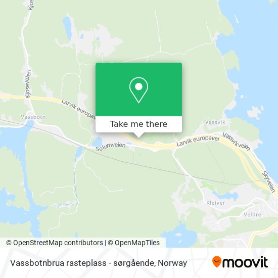 Vassbotnbrua rasteplass - sørgående map