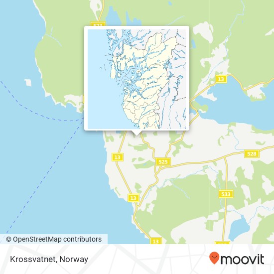 Krossvatnet map