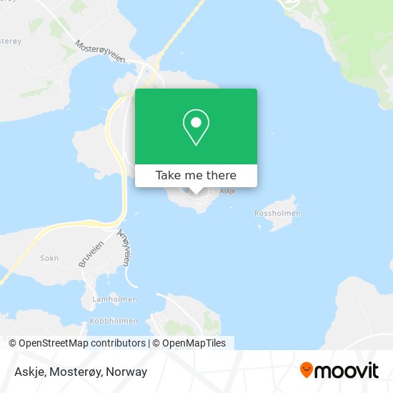 Askje, Mosterøy map