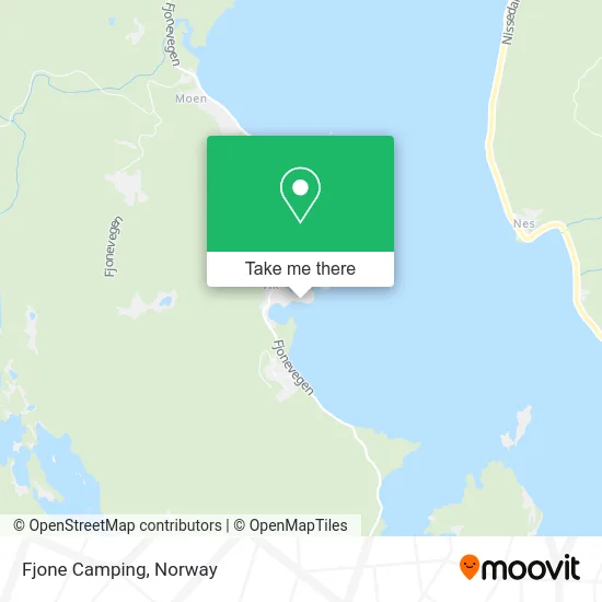 Fjone Camping map