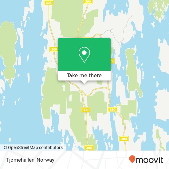 Tjømehallen map