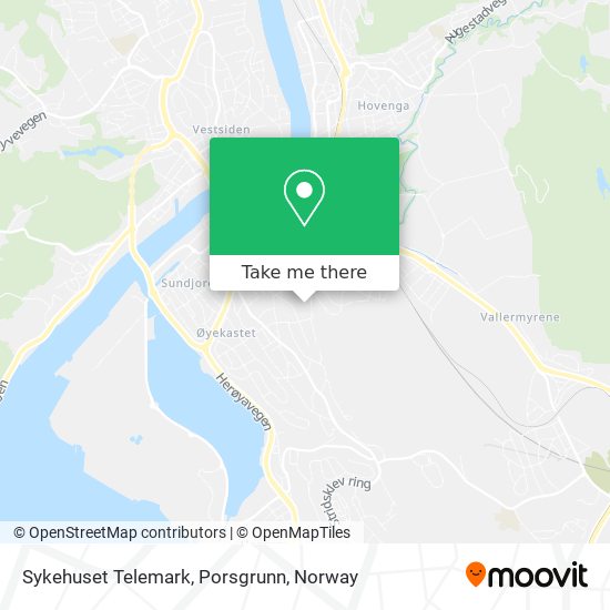 Sykehuset Telemark, Porsgrunn map