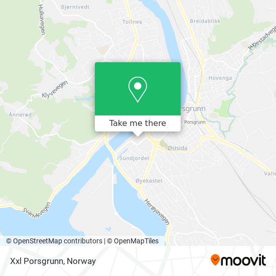 Xxl Porsgrunn map