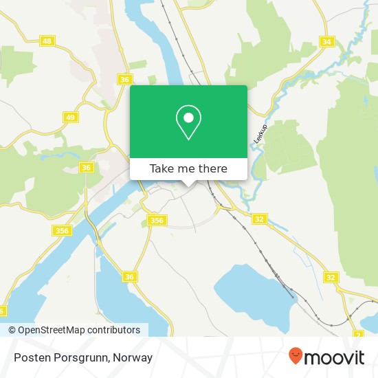 Posten Porsgrunn map