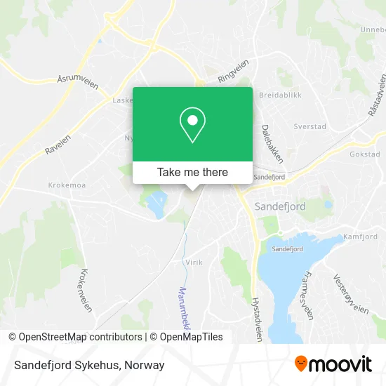 Sandefjord Sykehus map