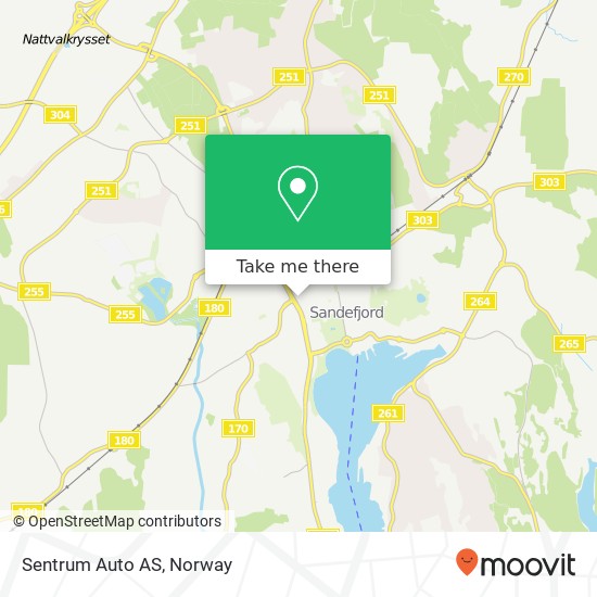 Sentrum Auto AS map