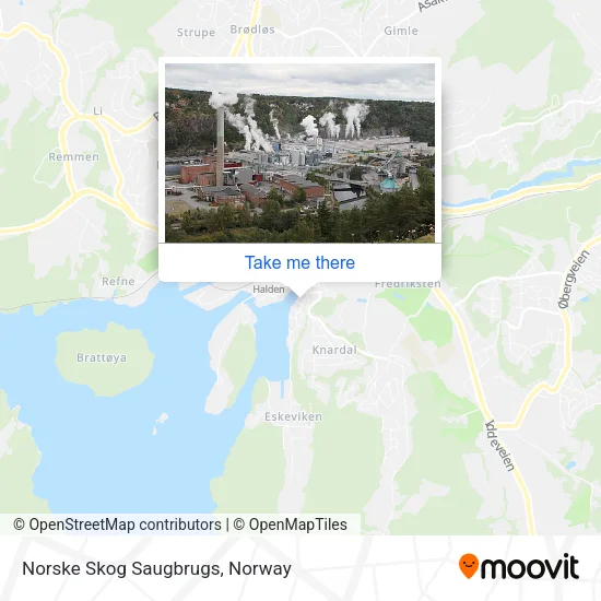 Norske Skog Saugbrugs map