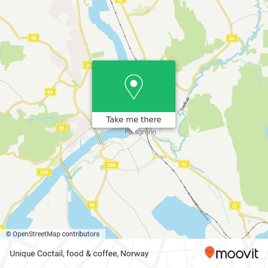 Unique Coctail, food & coffee map