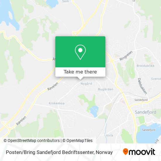 Posten / Bring Sandefjord Bedriftssenter map