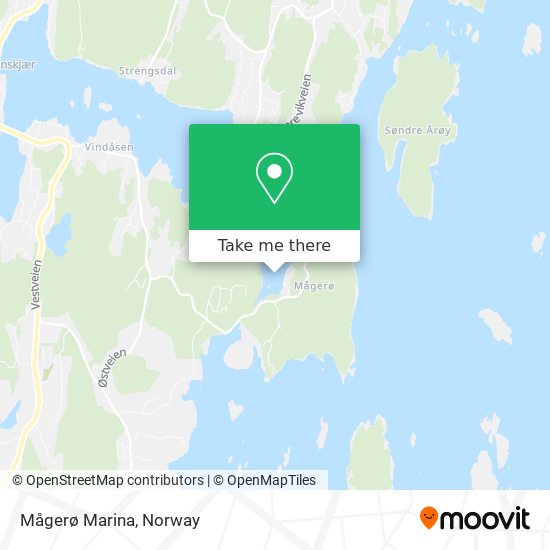 Mågerø Marina map