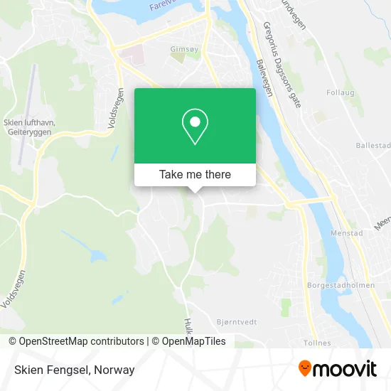 Skien Fengsel map
