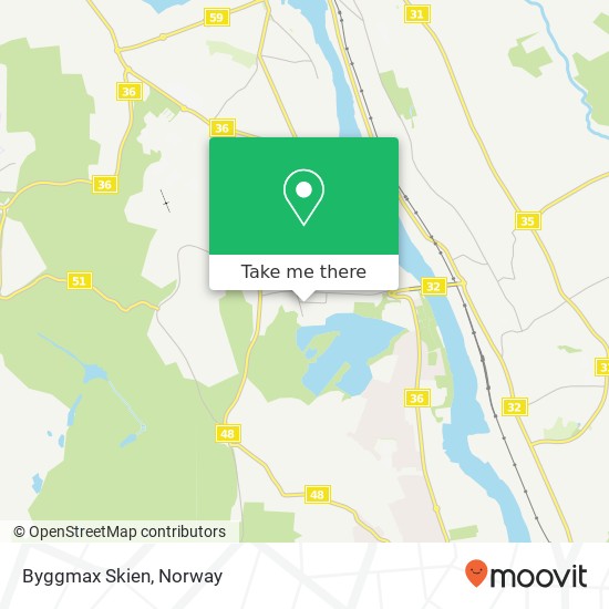 Byggmax Skien map